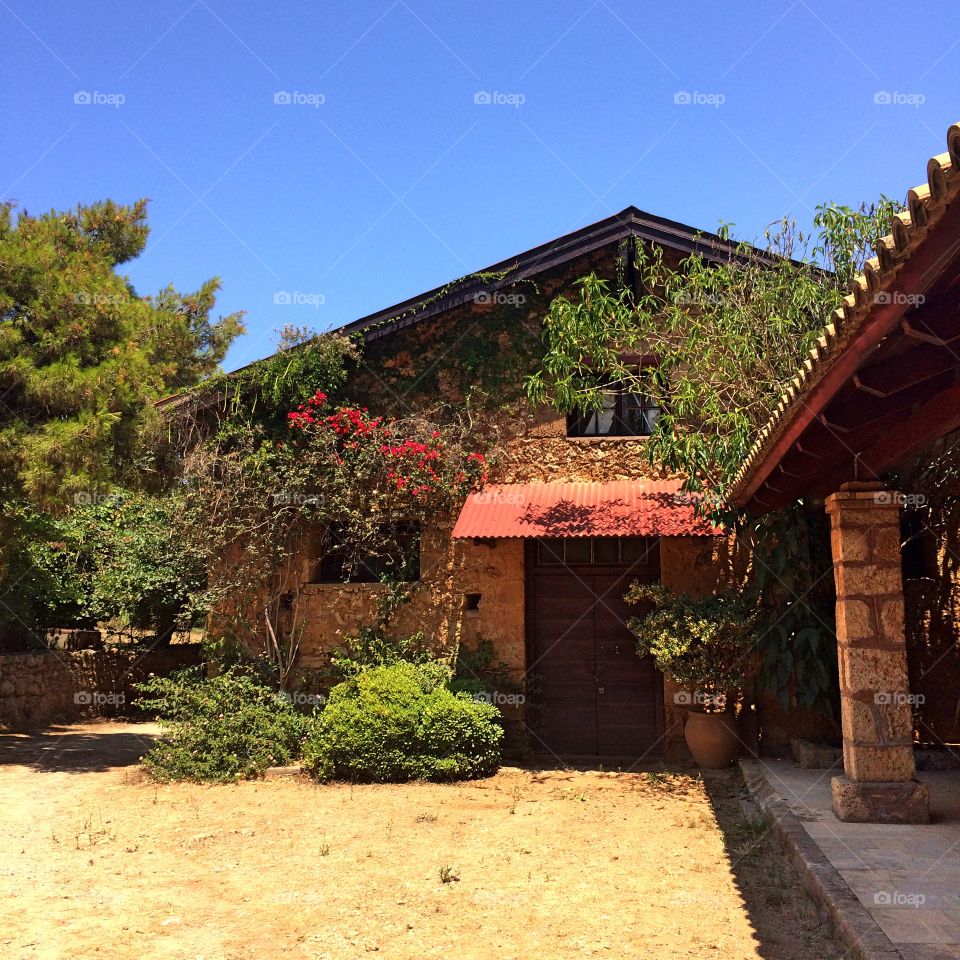 Historic charm in Greece. Winery near Olympia, Greece