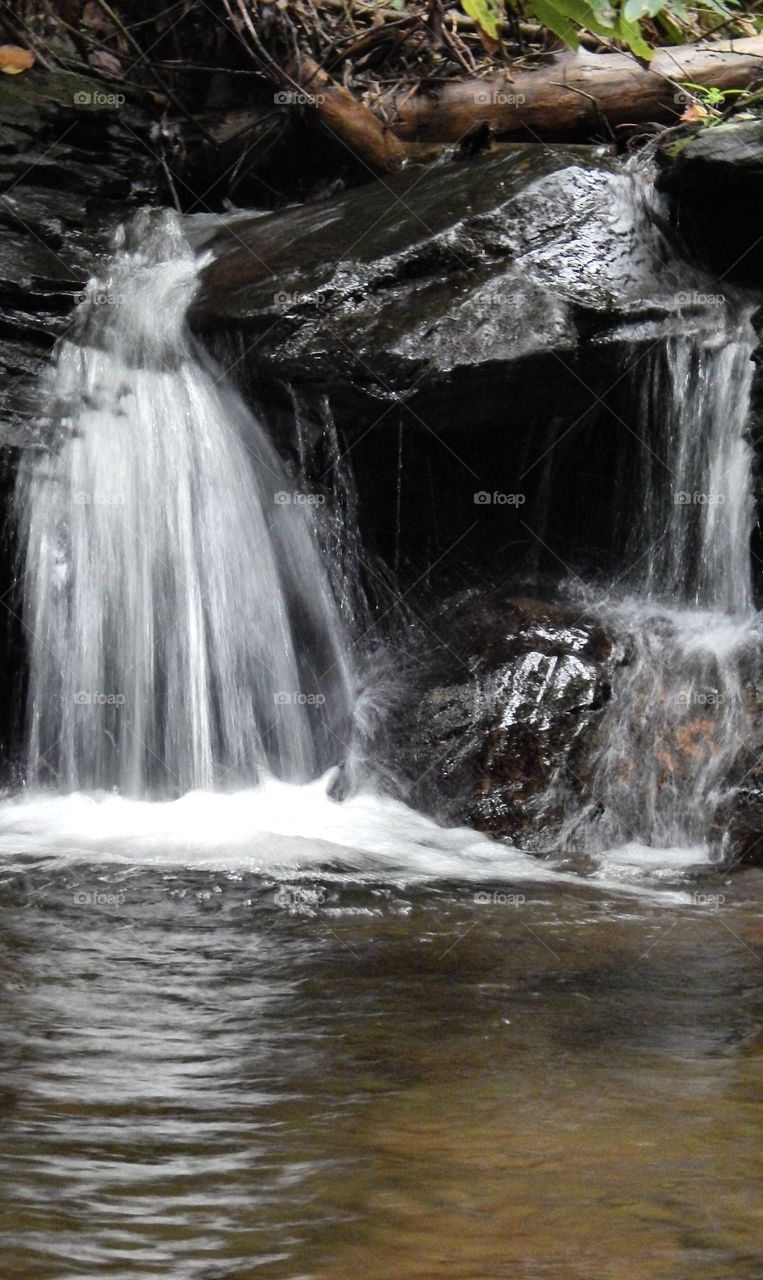 small waterfall on Horse Trough creek in the Chattahoochee national forest, Georgia