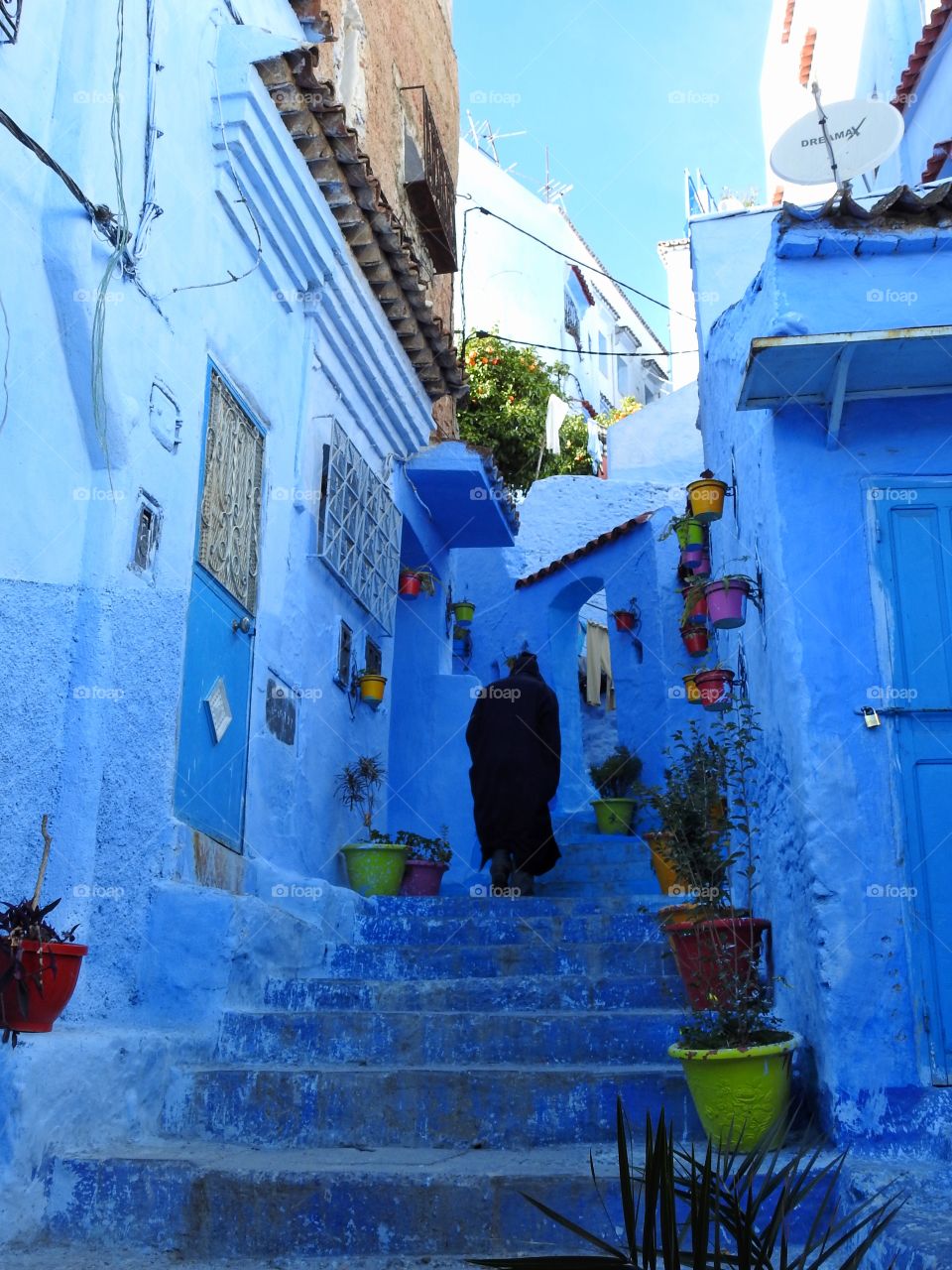 The prettiest Staircase in Chefchauen 