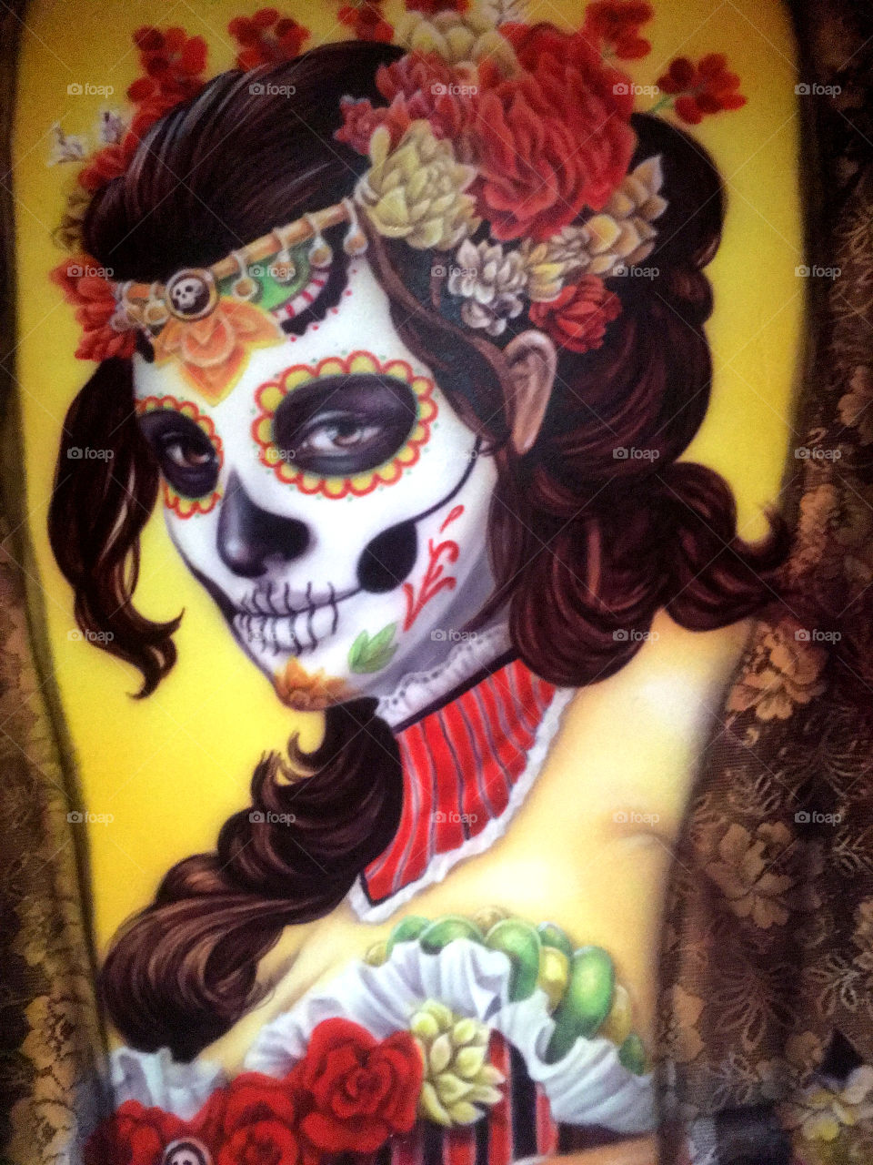 Mexican day of the dead art - Senorita