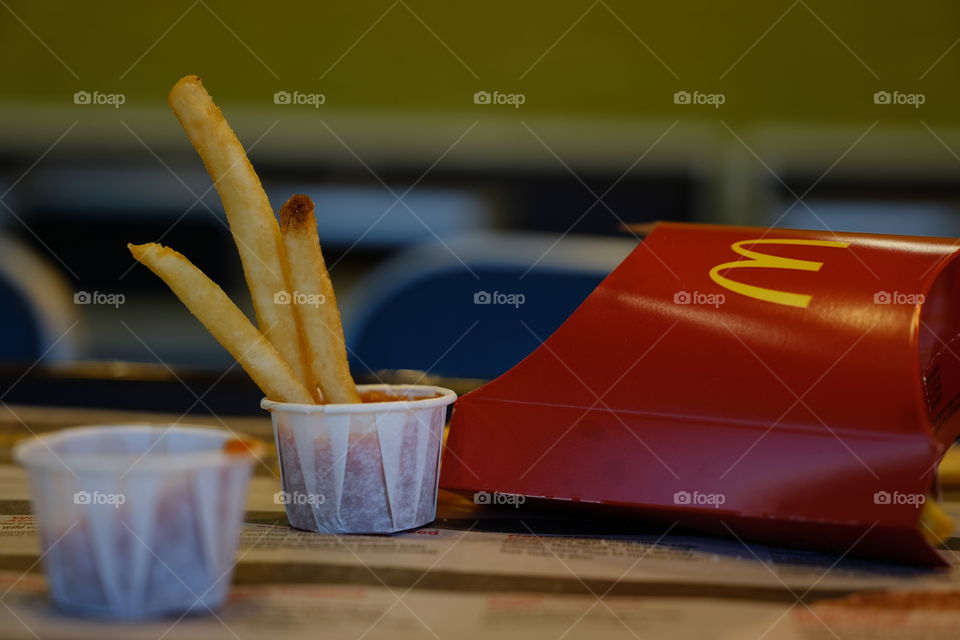 The fries are ready!