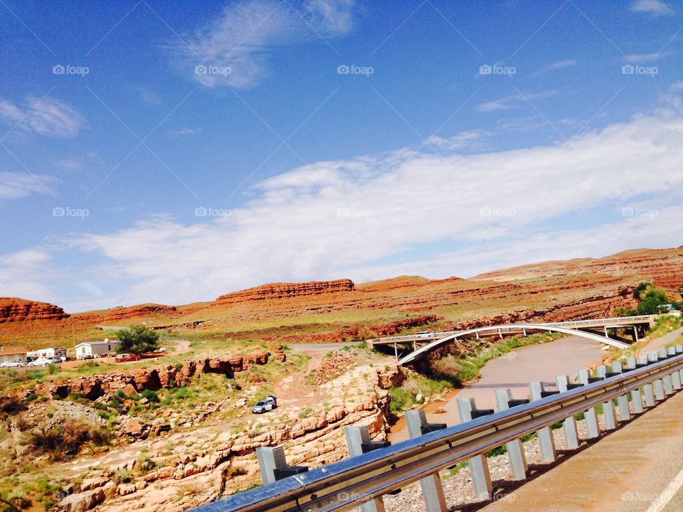 Bridge at Mexican hat town