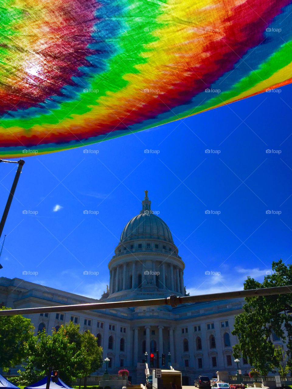 Colorful Capitol . Madison WI 