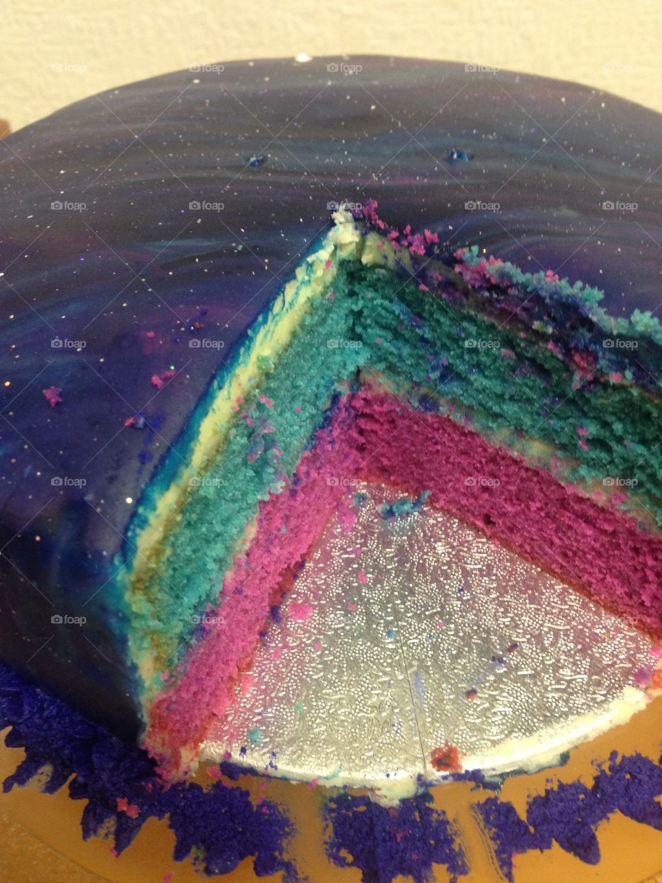 Galaxy birthday cake