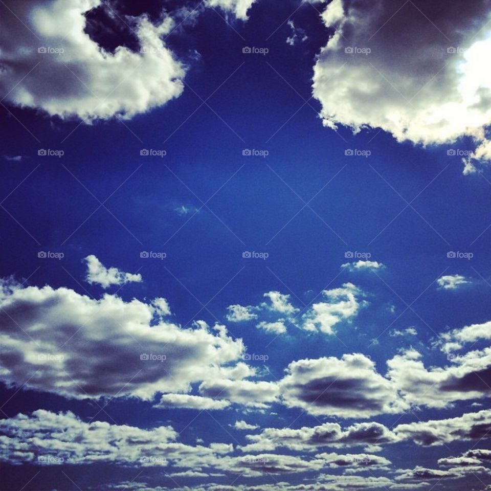 Beautiful clouds and blue skies