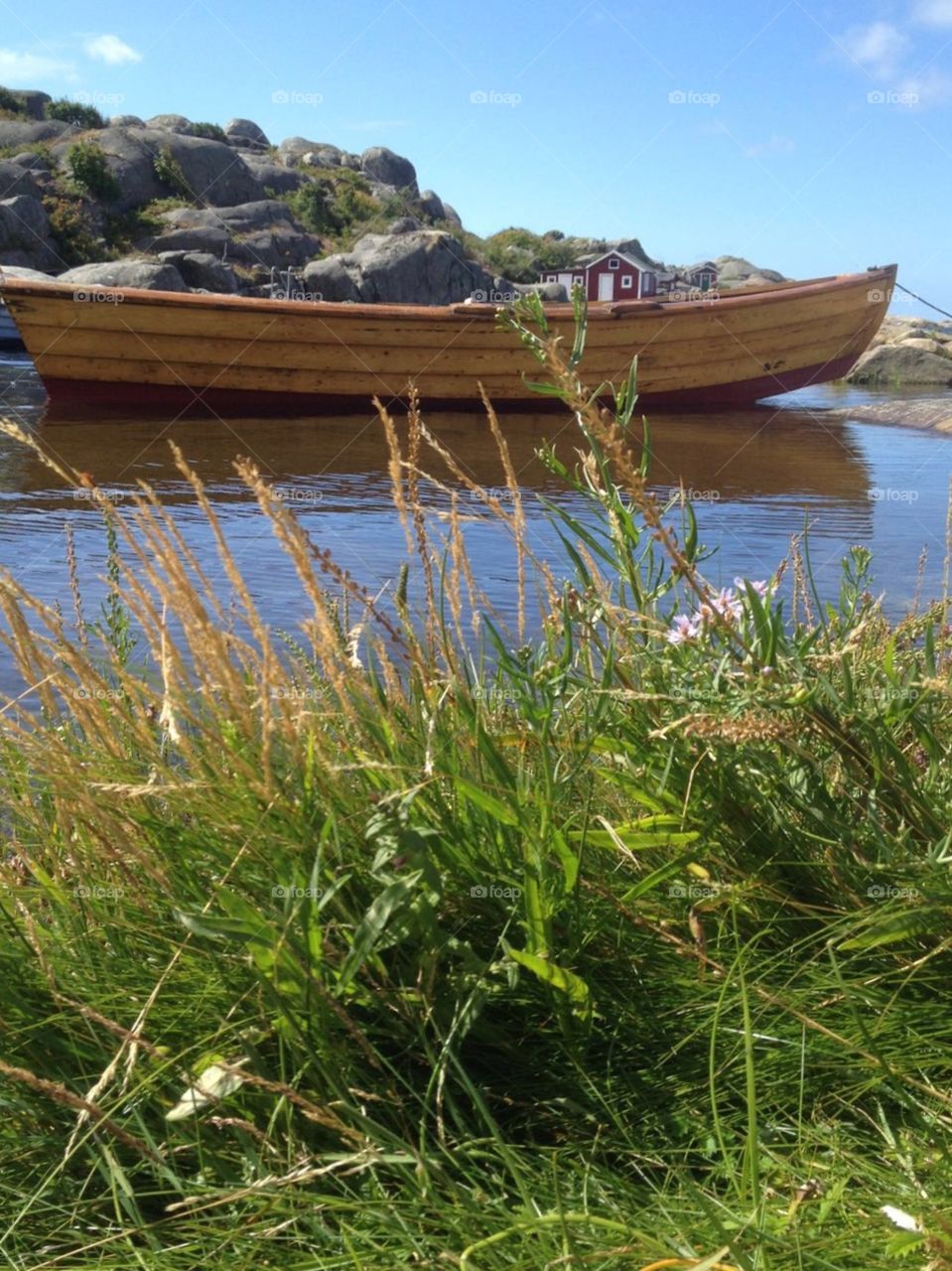 Old wooden boat