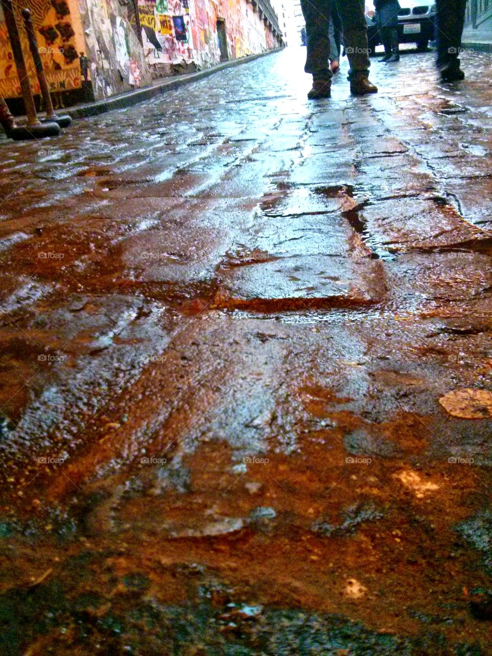 Paved Wet Street