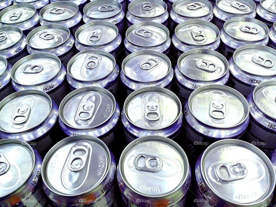 canned soda or softdrinks