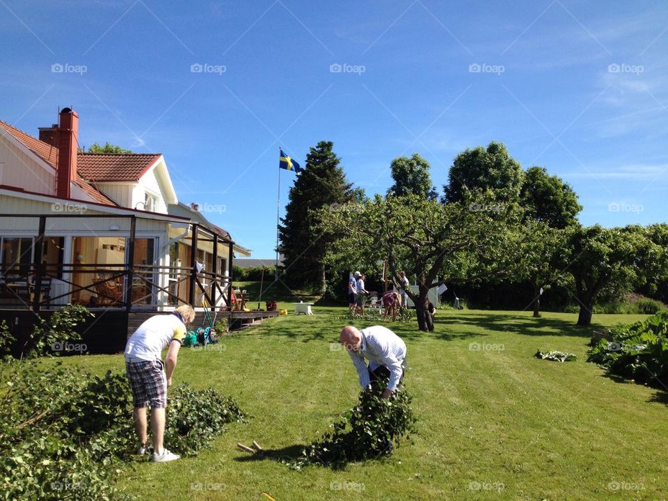 Swedish midsummer celebrations