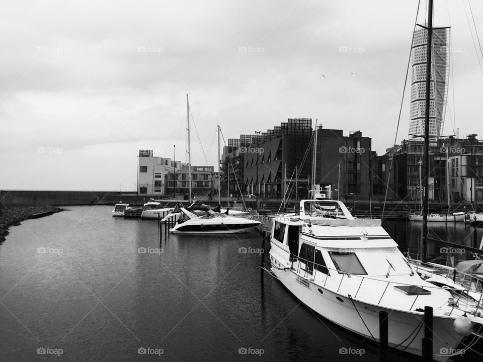 Malmö under rain. Great area