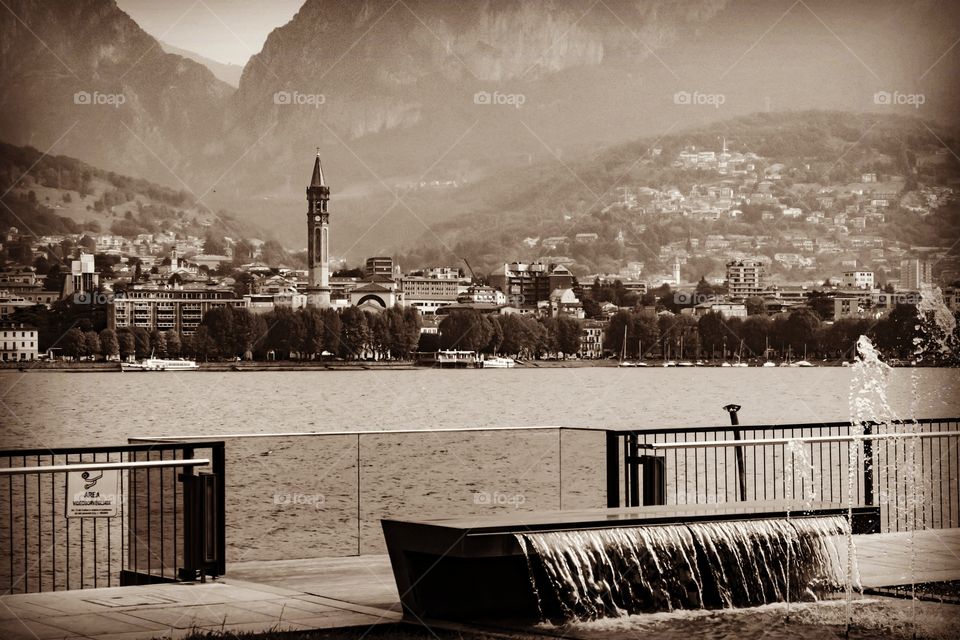 wiew of Lecco and his lake