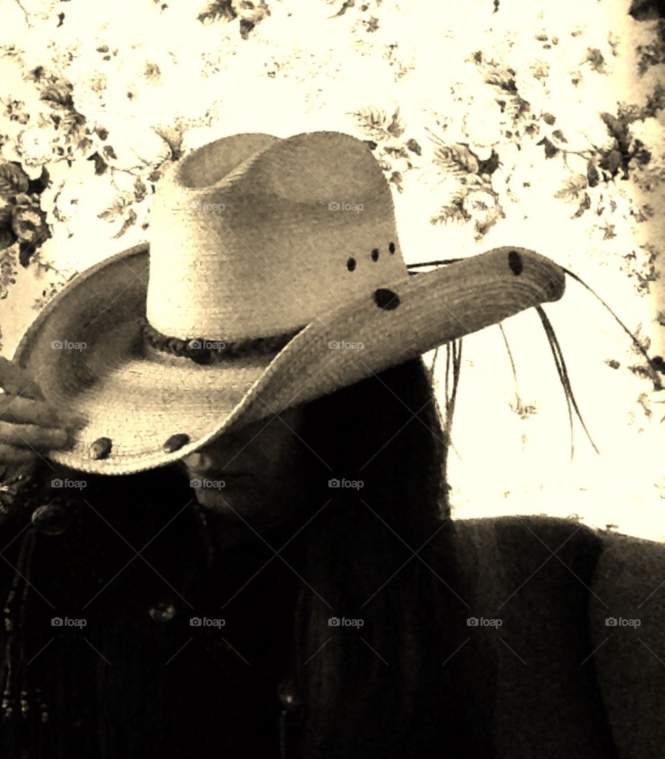 Western Hat. Just for fun selfie