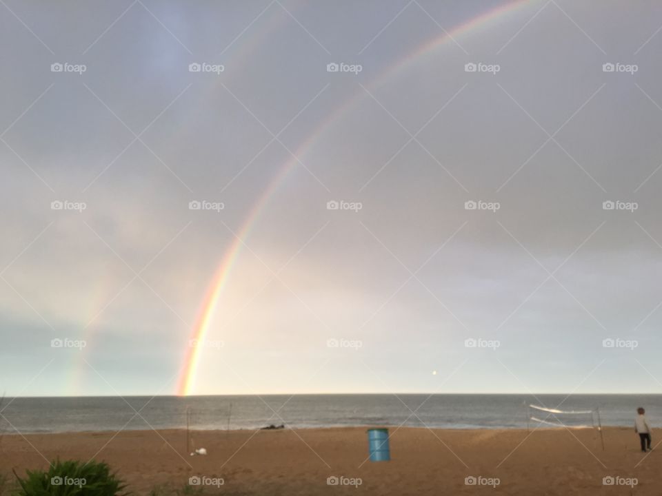 Beach Double Rainbow