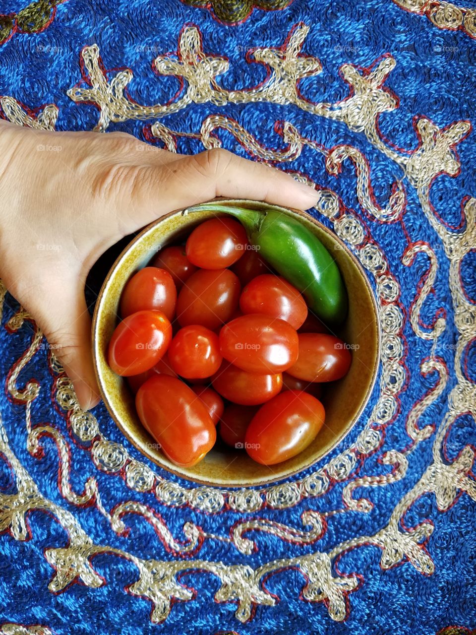 Bowl with tomatoes