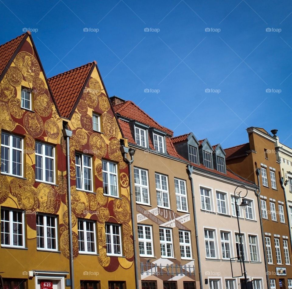 The colorful Gdańsk’s facades.