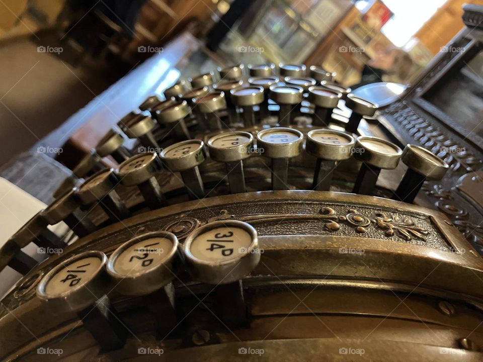 An old cash till rescued and now in an open air museum … Beamish , Co Durham 🇬🇧