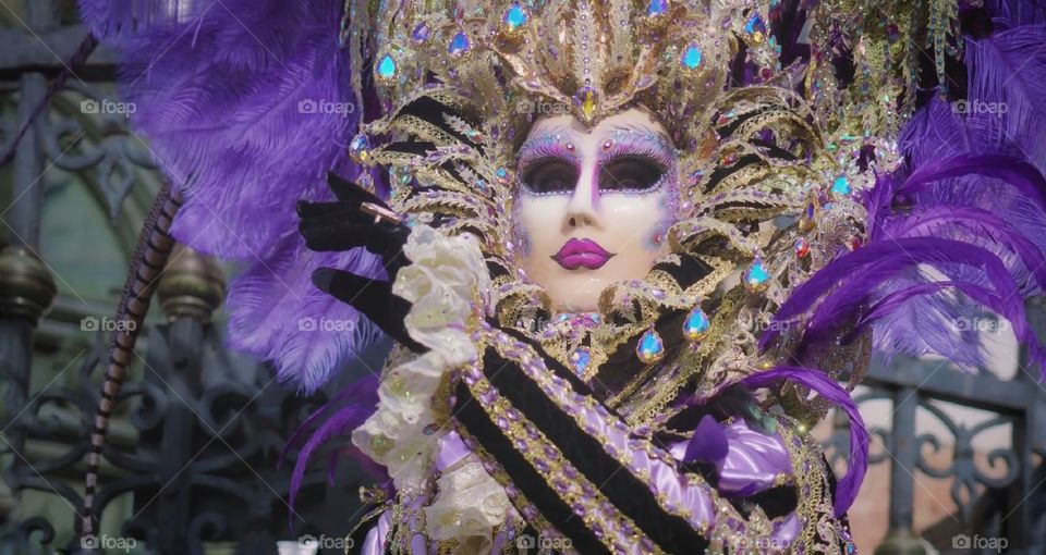 Carnevale di Venezia. Maschere in posa.