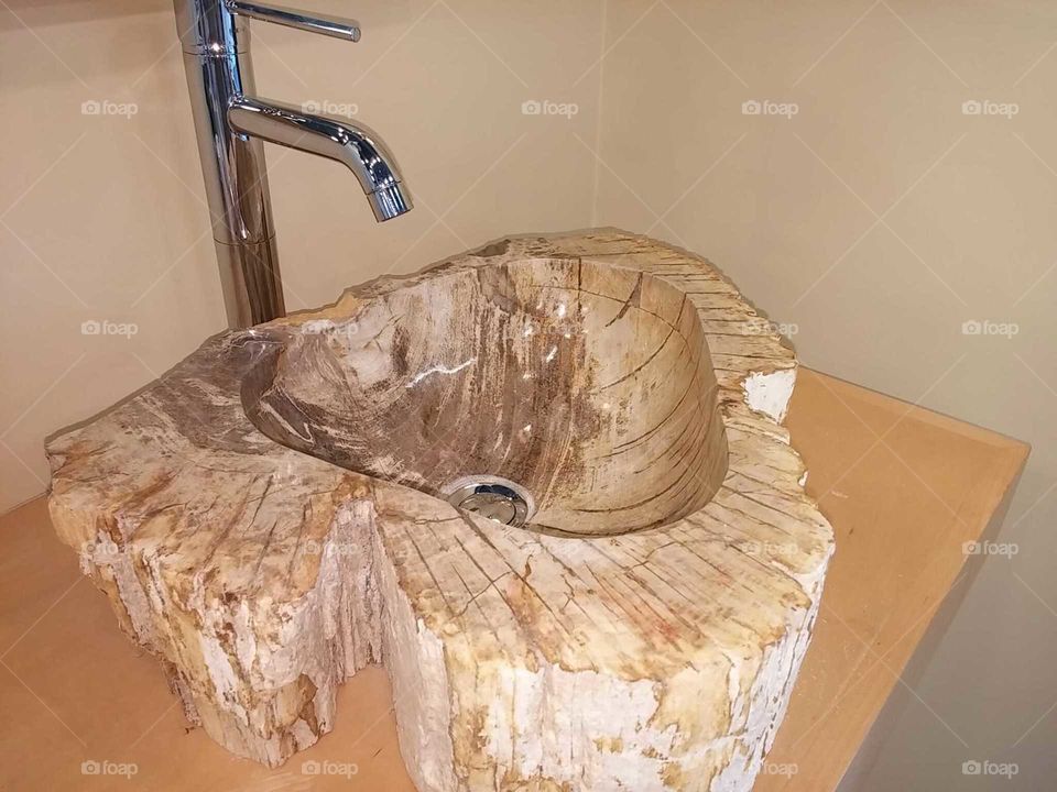 wood sink
