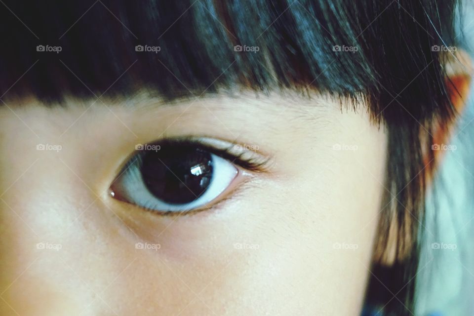 Eyes of a girl.