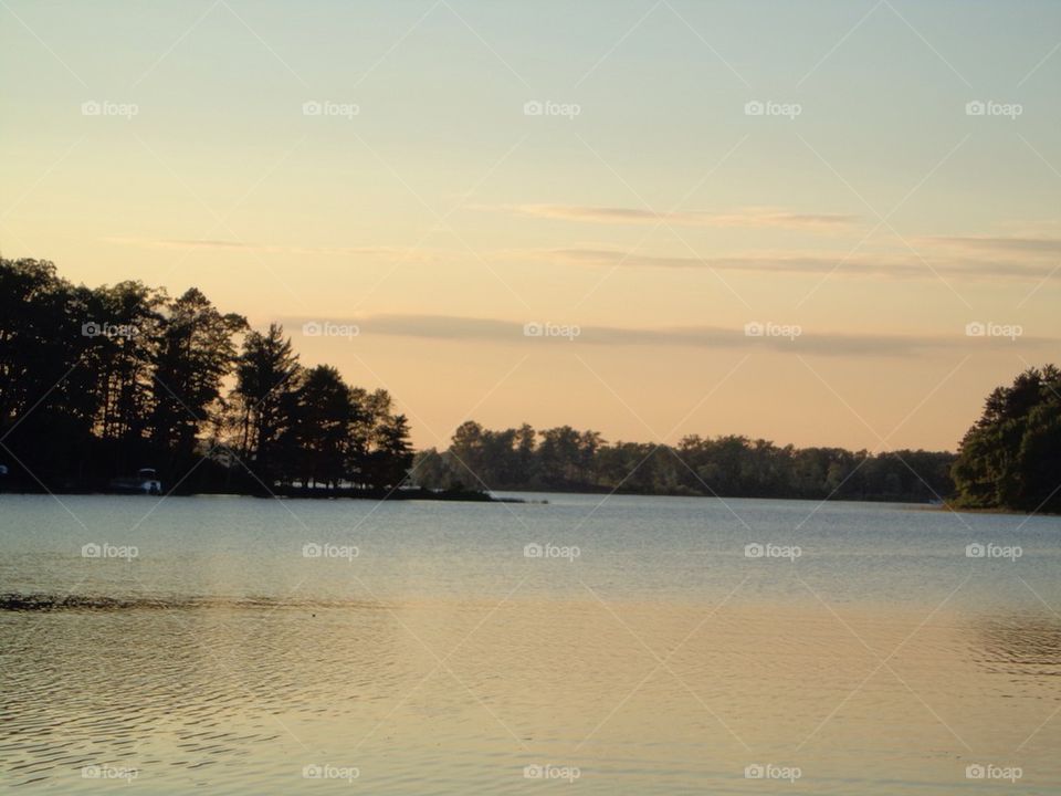 Lake sunset