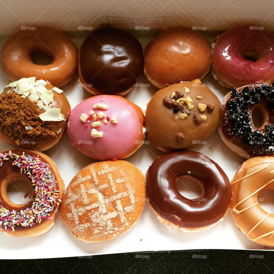 Variety of donut