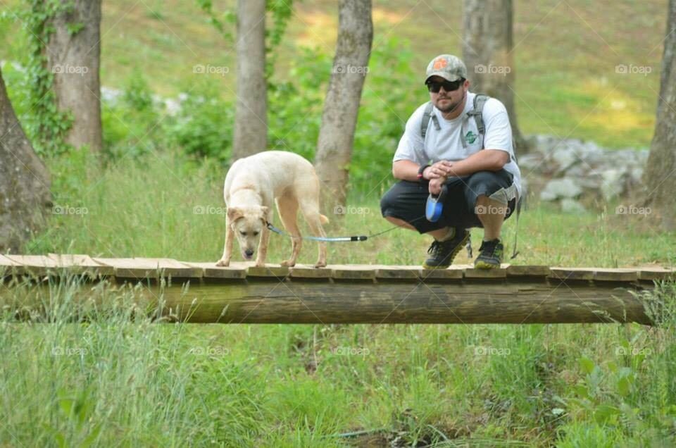 Man and his dog 