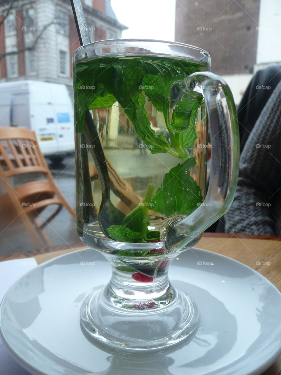 glass leaves water cafe by henweb