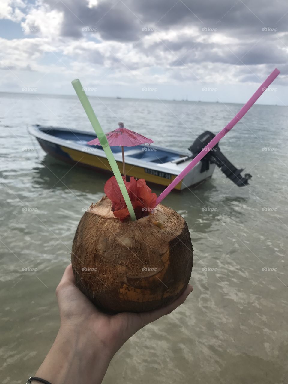 Spiced up coconut water 