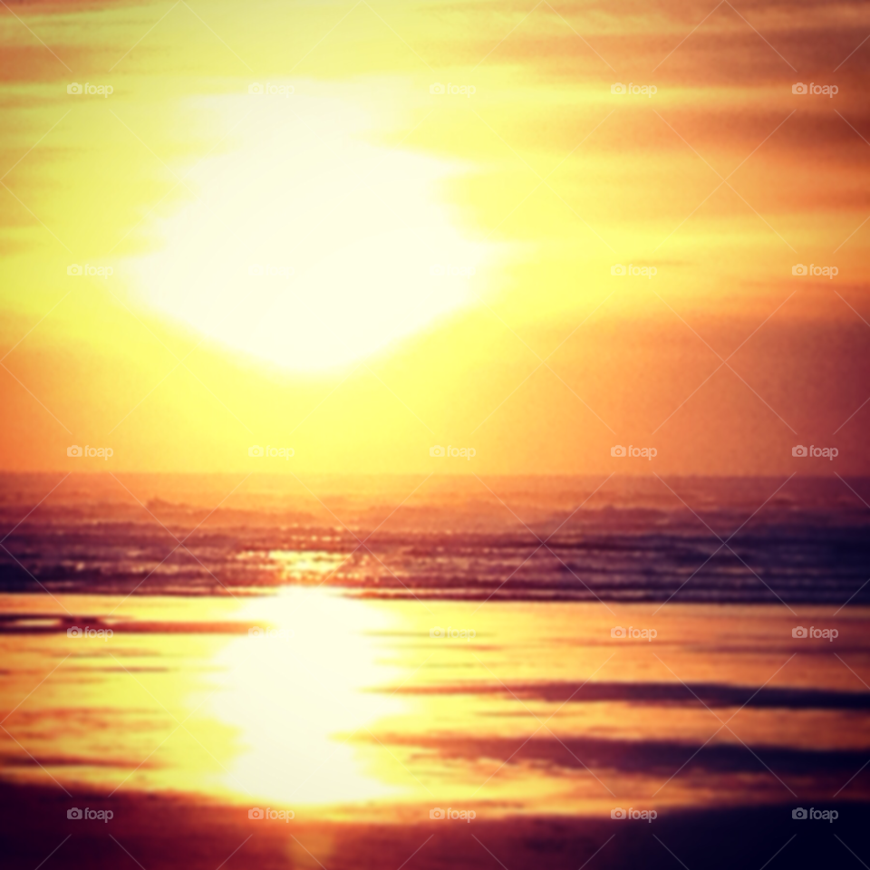 beach sunset newport oregon by cmcginley