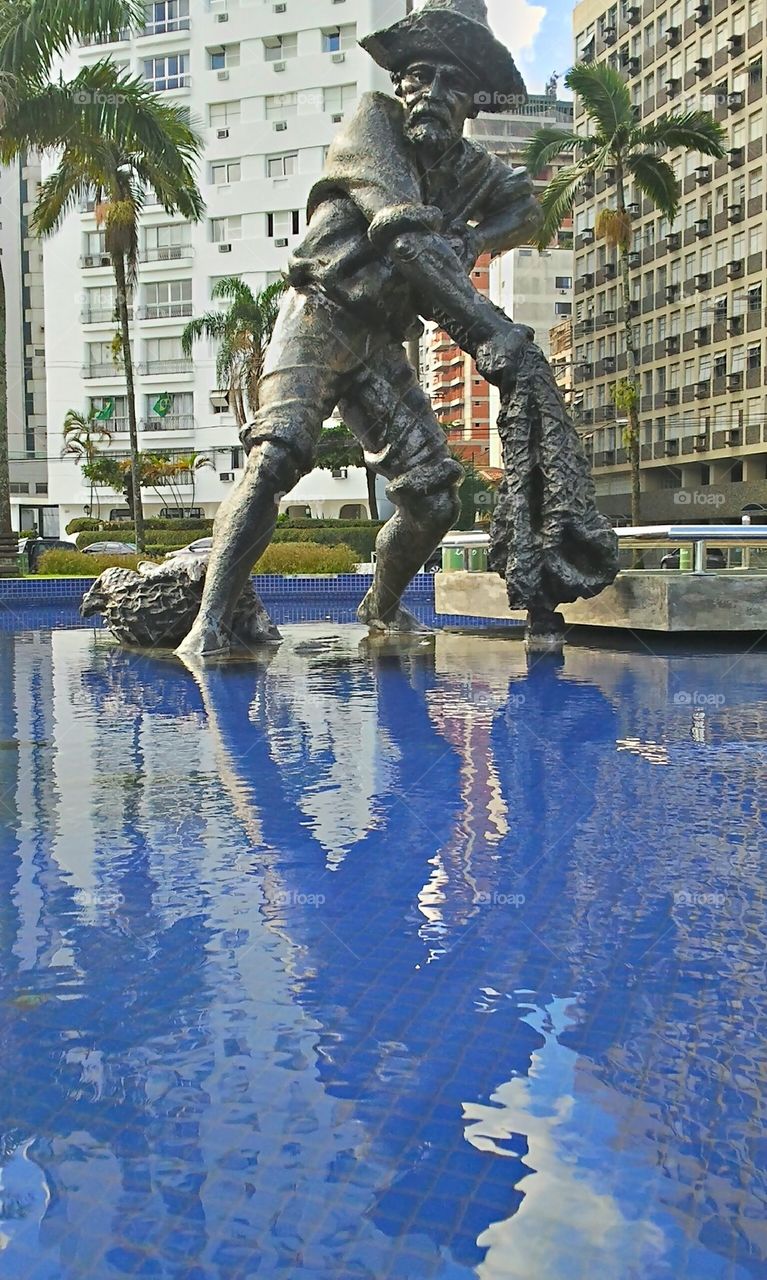 Fisherman statue 