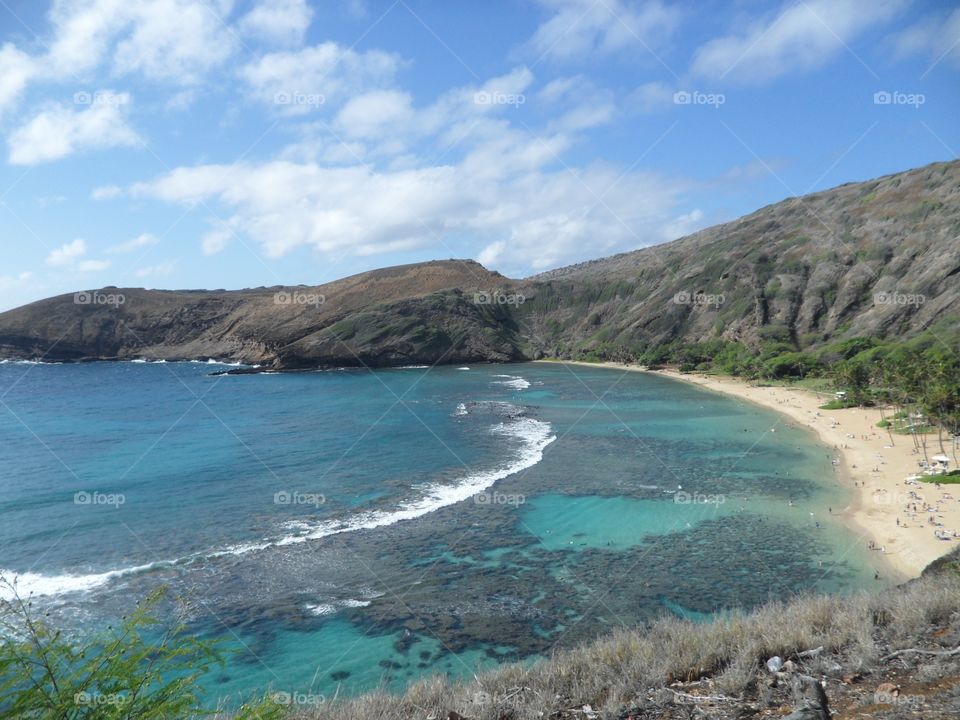 View of hanauma bay, hawaii