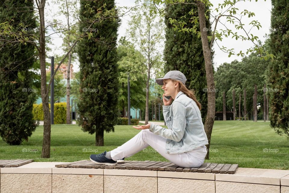 woman using smartphone