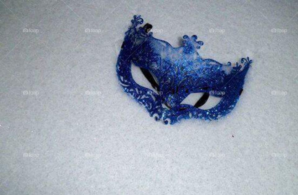 mask in the snow. mask in the snow
