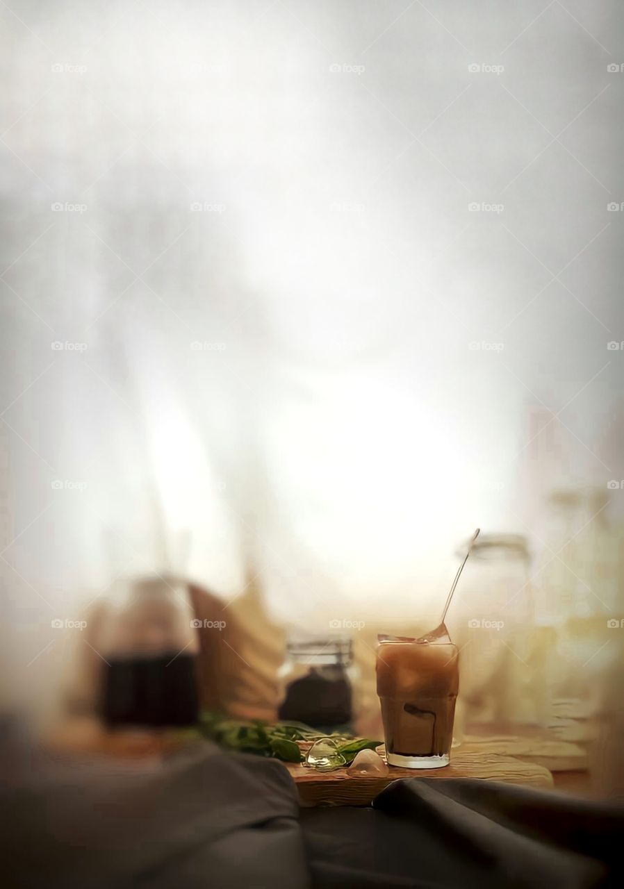 Some plant based milk, cold brewed coffee and lots of ice...I'm all in for summer :)