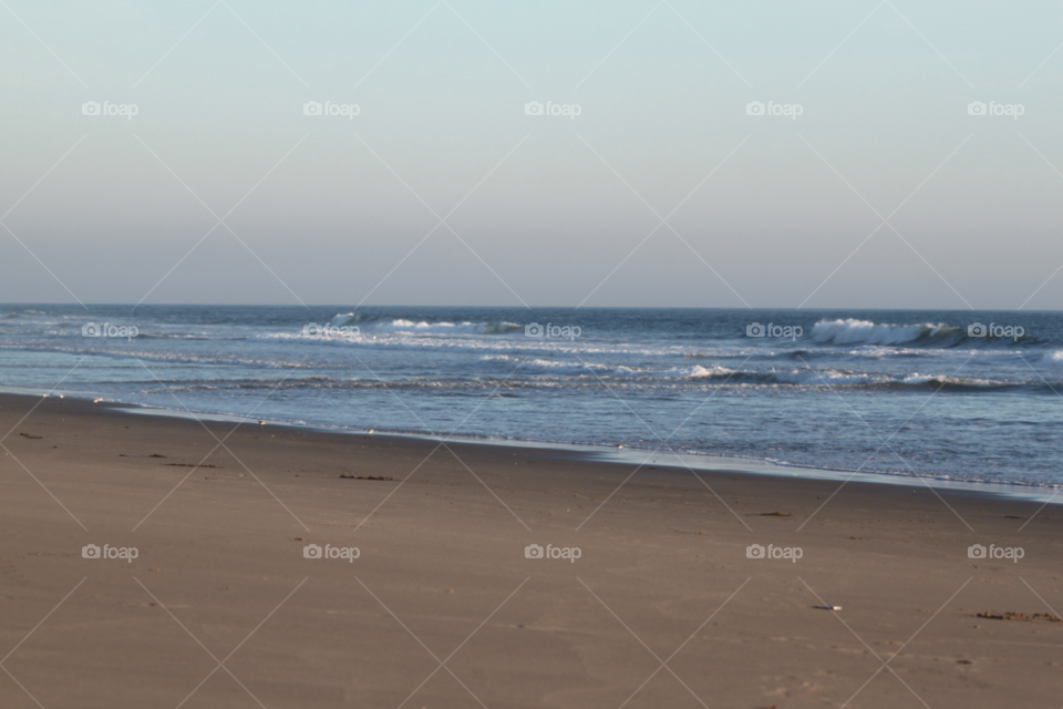 landscape beach ocean sky by hlehnerer