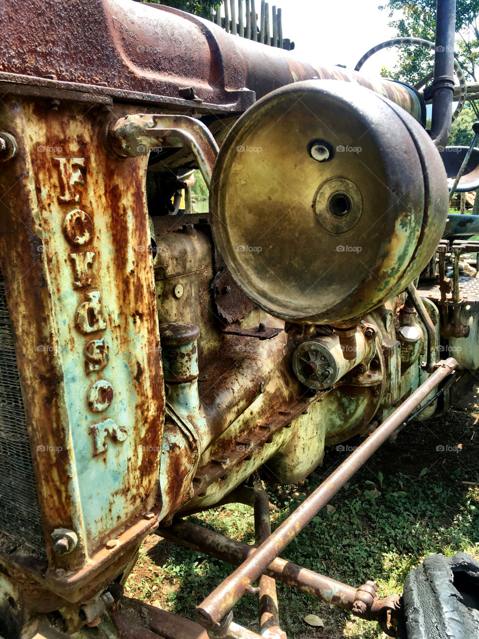 Old rusted tractor
