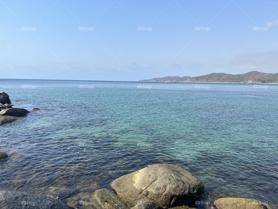 Hermosa vista de la playa de Sayulita