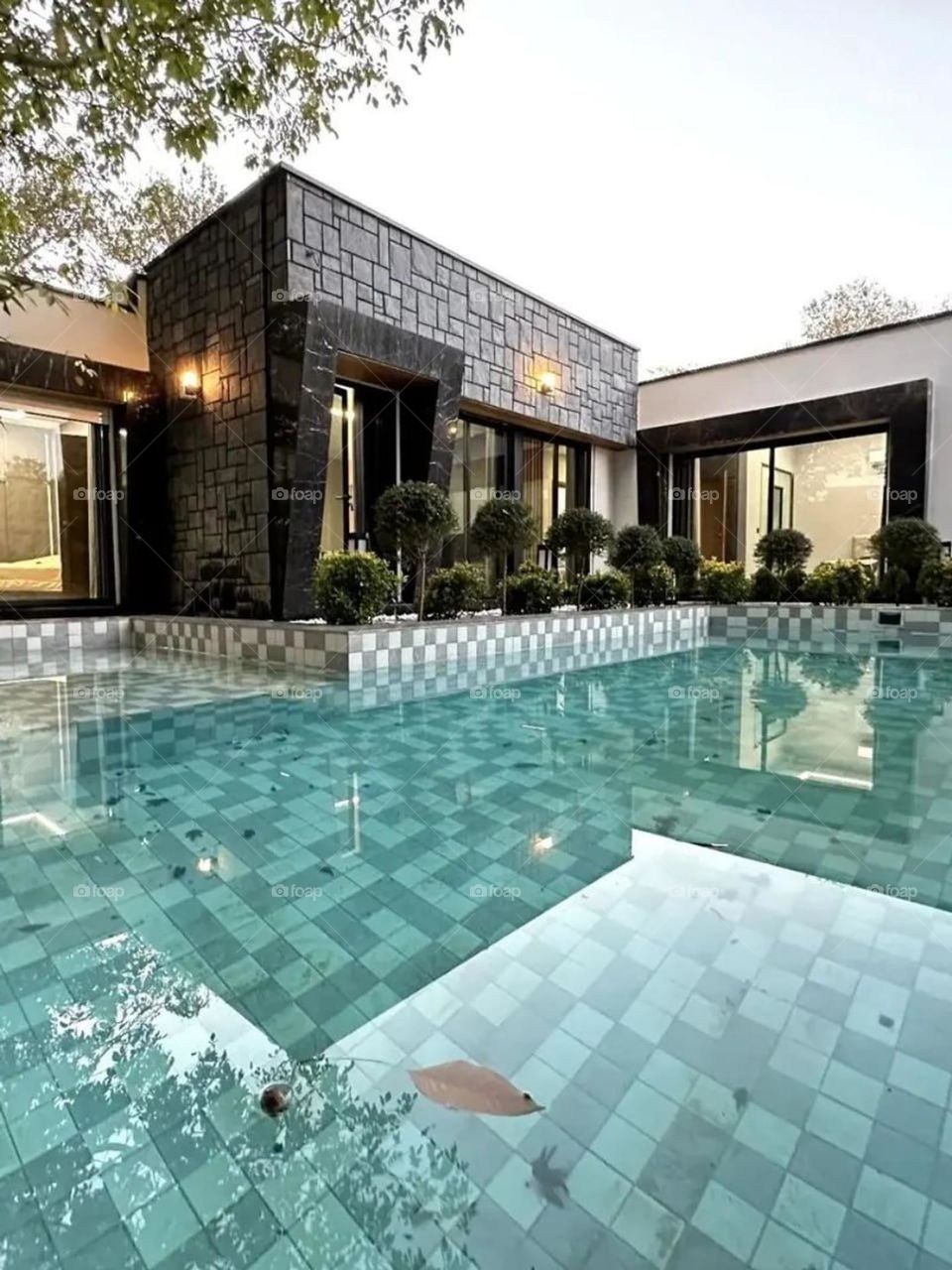 Pools in the houses are so relaxing and calm