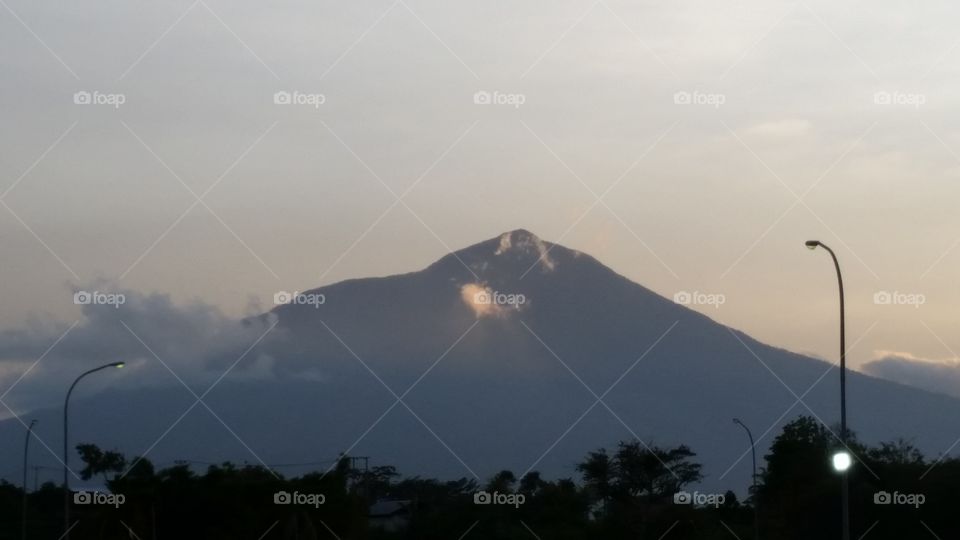 mount when evening is come and land scape