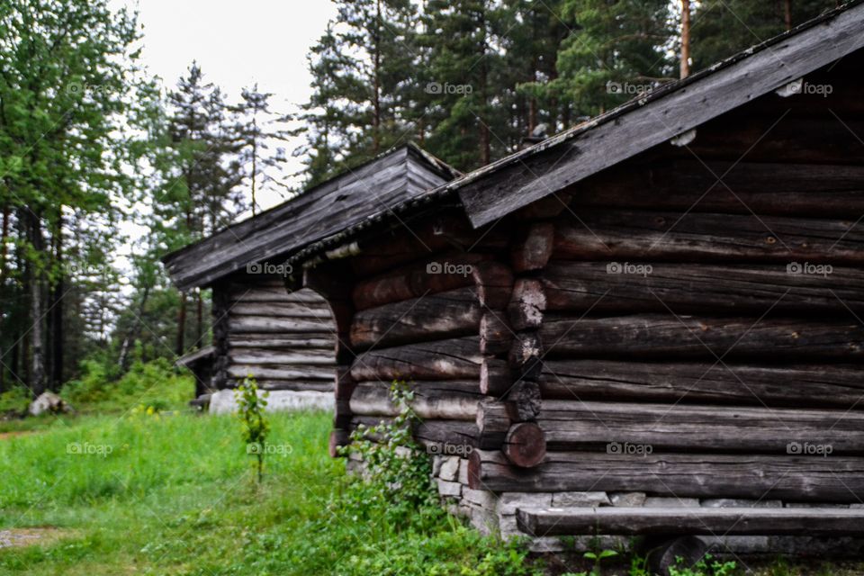 Old House in Norway. Details rustic