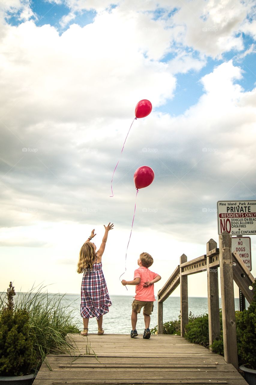 Balloons . Sending balloons to heaven...