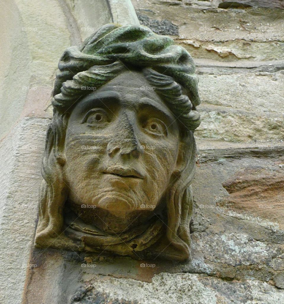 stone lady face