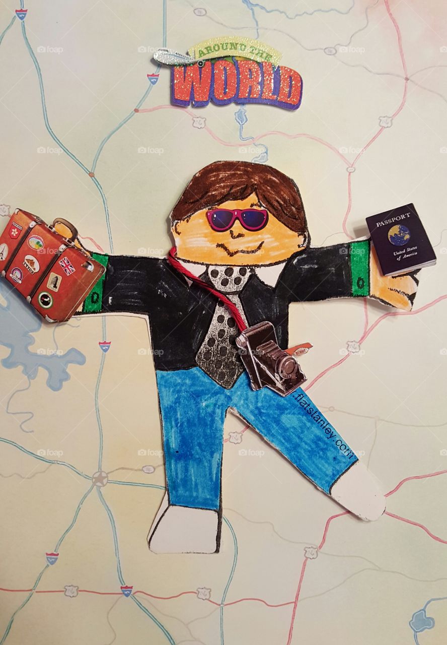 Flat stanley on the move