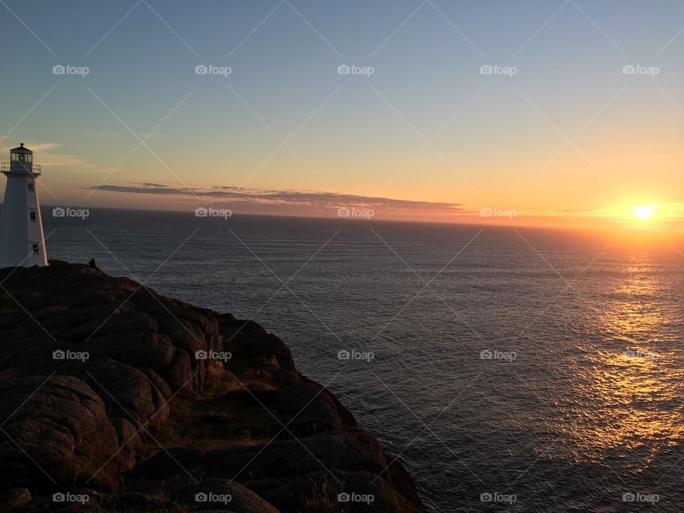 Sunrise at Cape Spear lighthouse