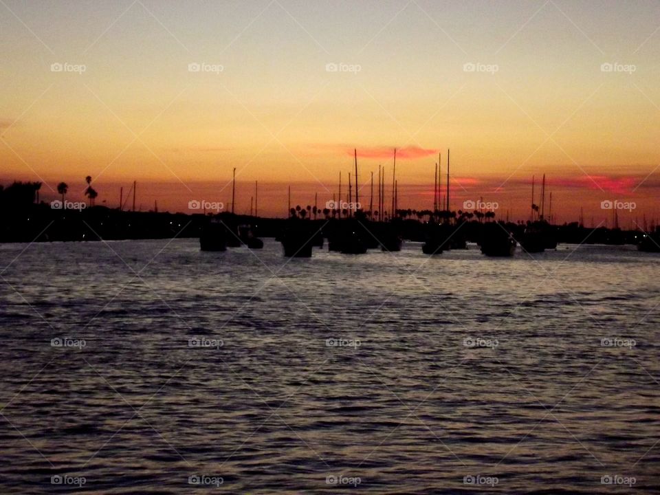Sunset at Newport Harbor