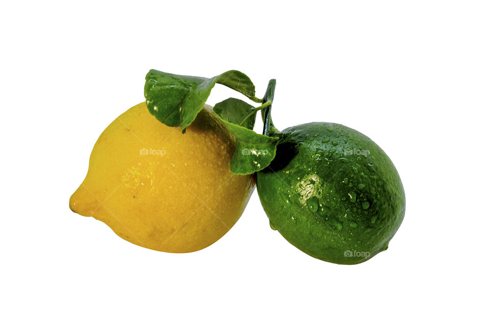 Yellow lemon and grenade lime