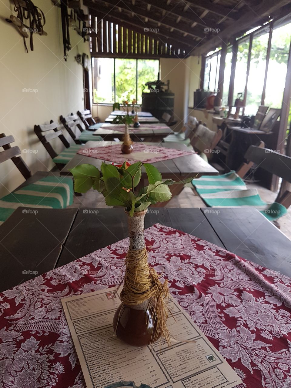 vintage tables and chairs