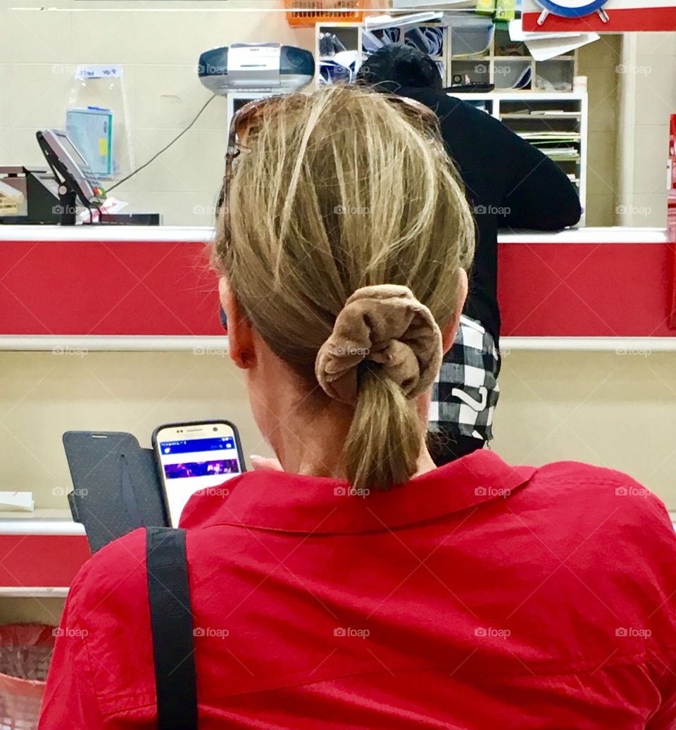 Checking on the phone