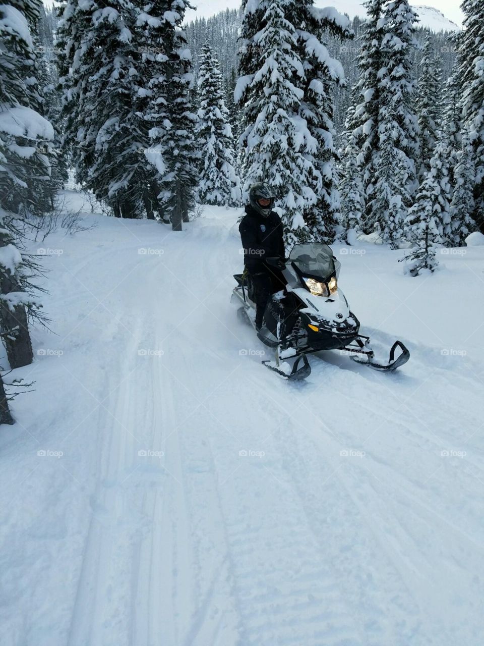 Snowmobiling