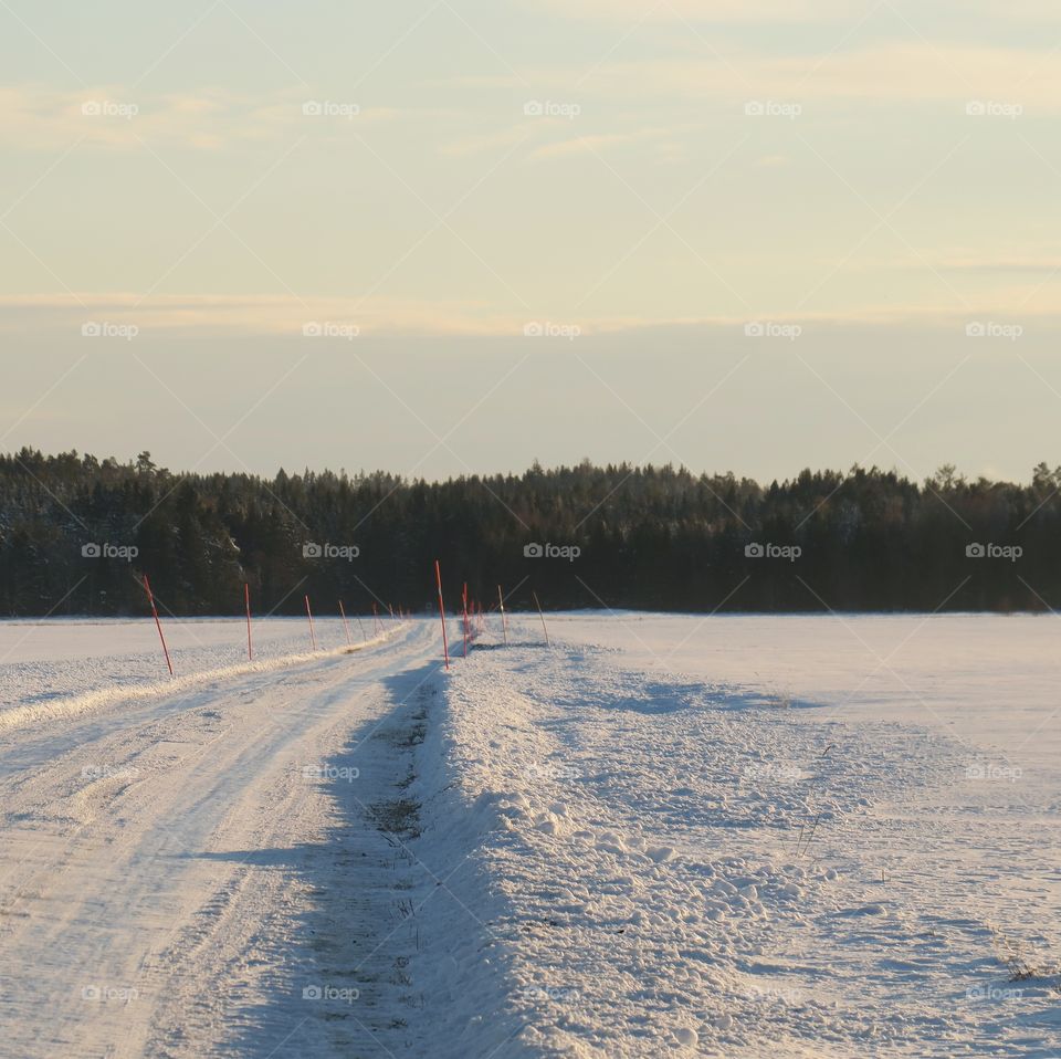 Snowy road